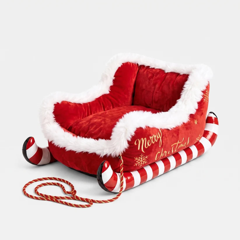 WinterPfote Weihnachtsbett in Schlittenform